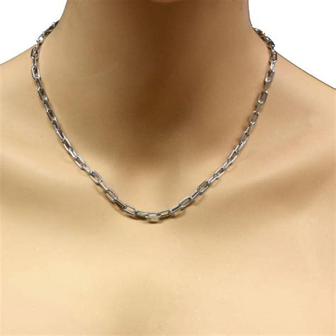 cartier santos necklace white gold|cartier santos chain.